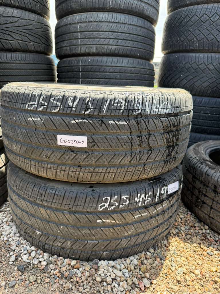 255/45R19 Pair (2 Used Tires) Bridgestone Turanza