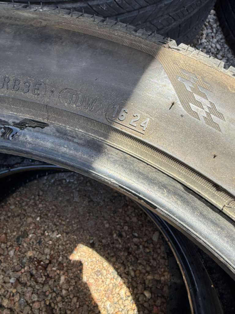 255/45R19 Pair (2 Used Tires) Bridgestone Turanza