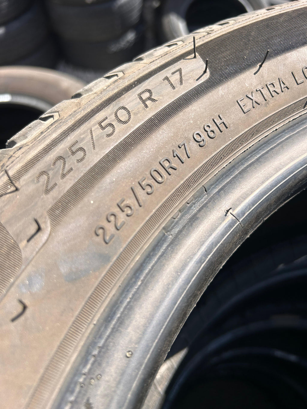 225/50R17 Set (4 Used Tires) Michelin Defender2