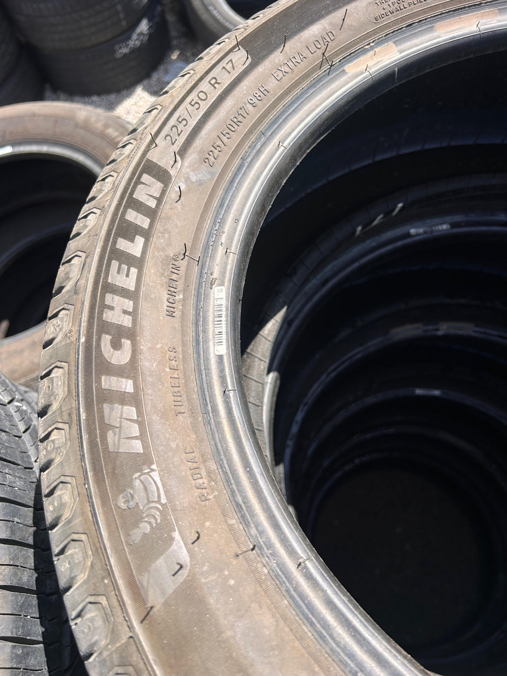 225/50R17 Set (4 Used Tires) Michelin Defender2