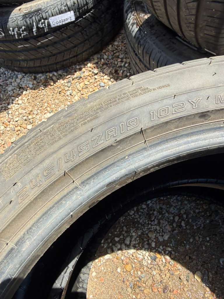 245/45R19 Pair (2 Used Tires) Falken Pro G6 Sport