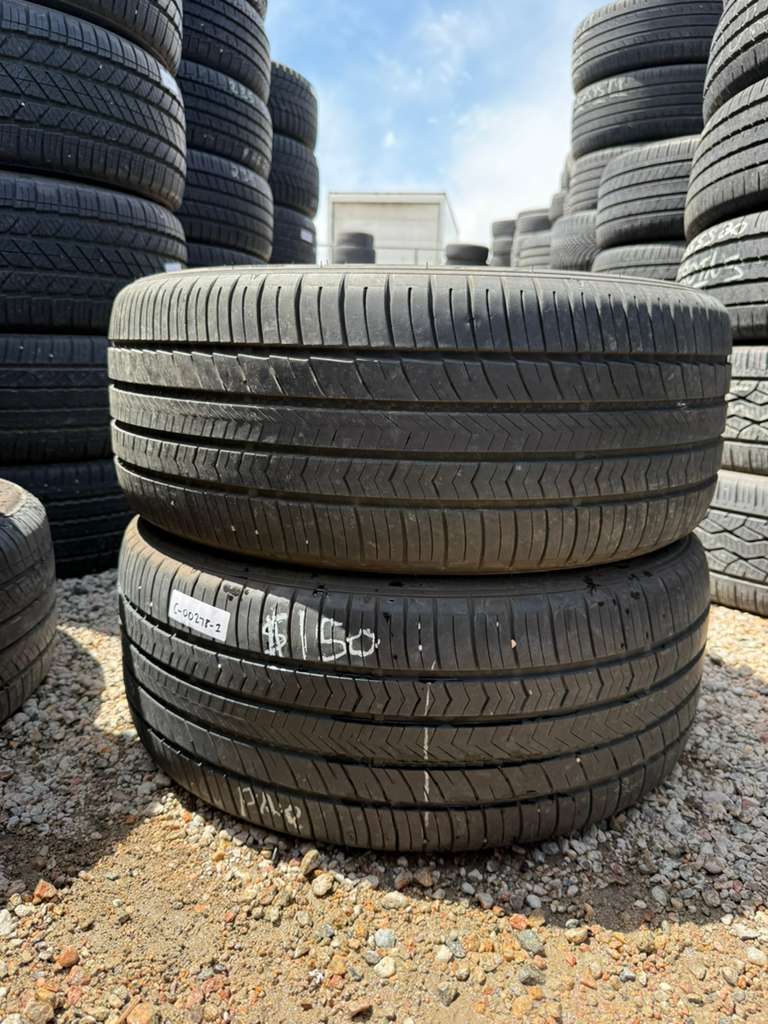 245/45R19 Pair (2 Used Tires) Falken Pro G6 Sport