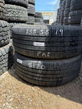 235/55R19 Pair (2 Used Tires) Kumho Crugen HP71
