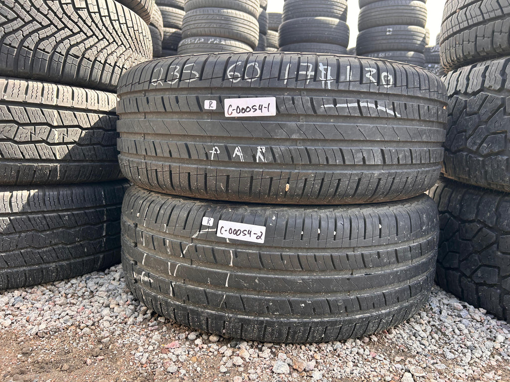 235/60R17 Pair (2 Used Tires) Mastercraft Stratus AS