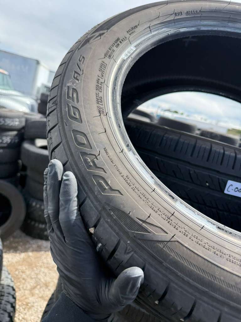 215/55R17 Pair (2 Used Tires) Falken Pro G5 A/S