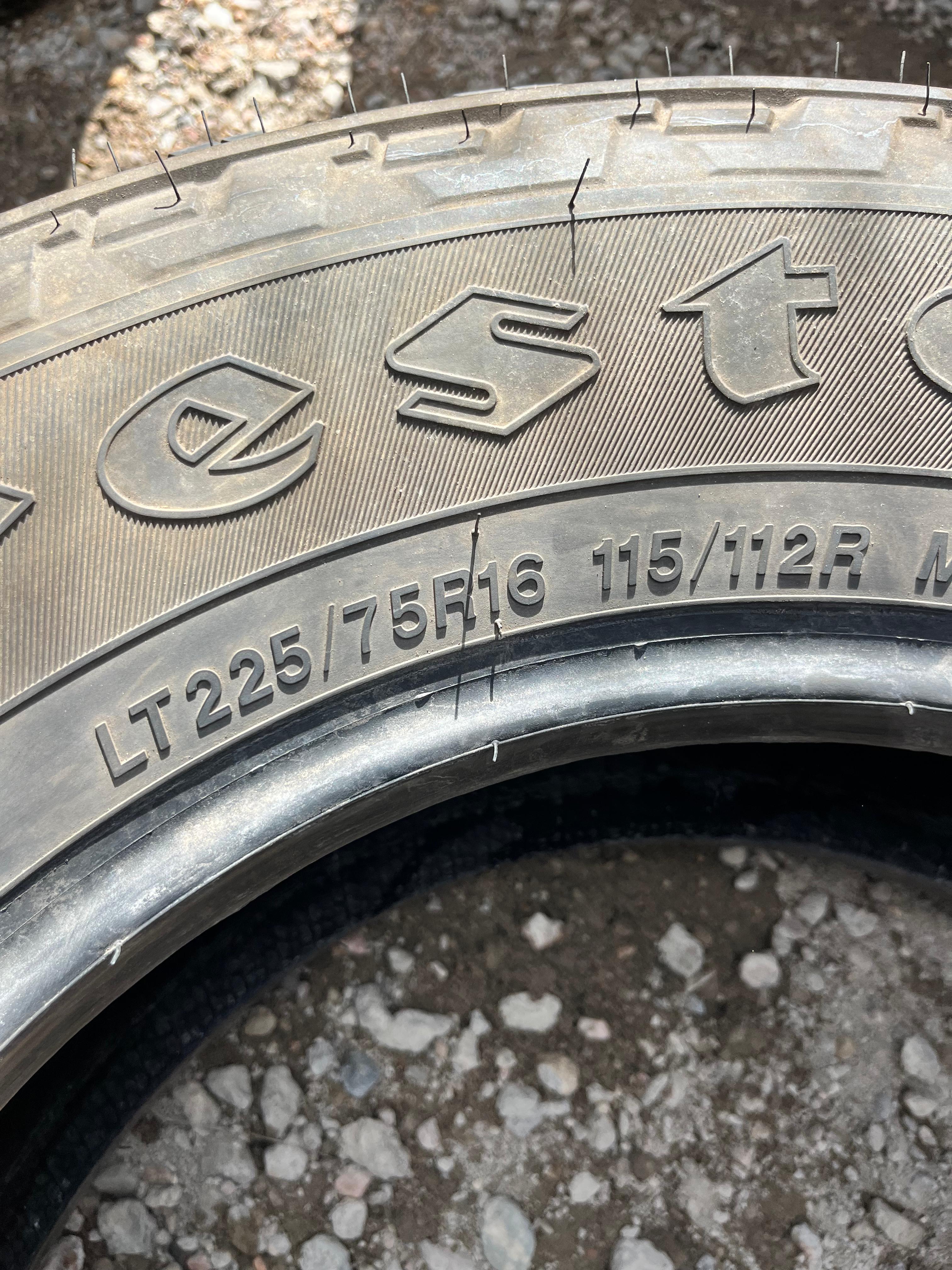 LT225/75R16 Set (4 Used Tires) Firestone Transforce AT2
