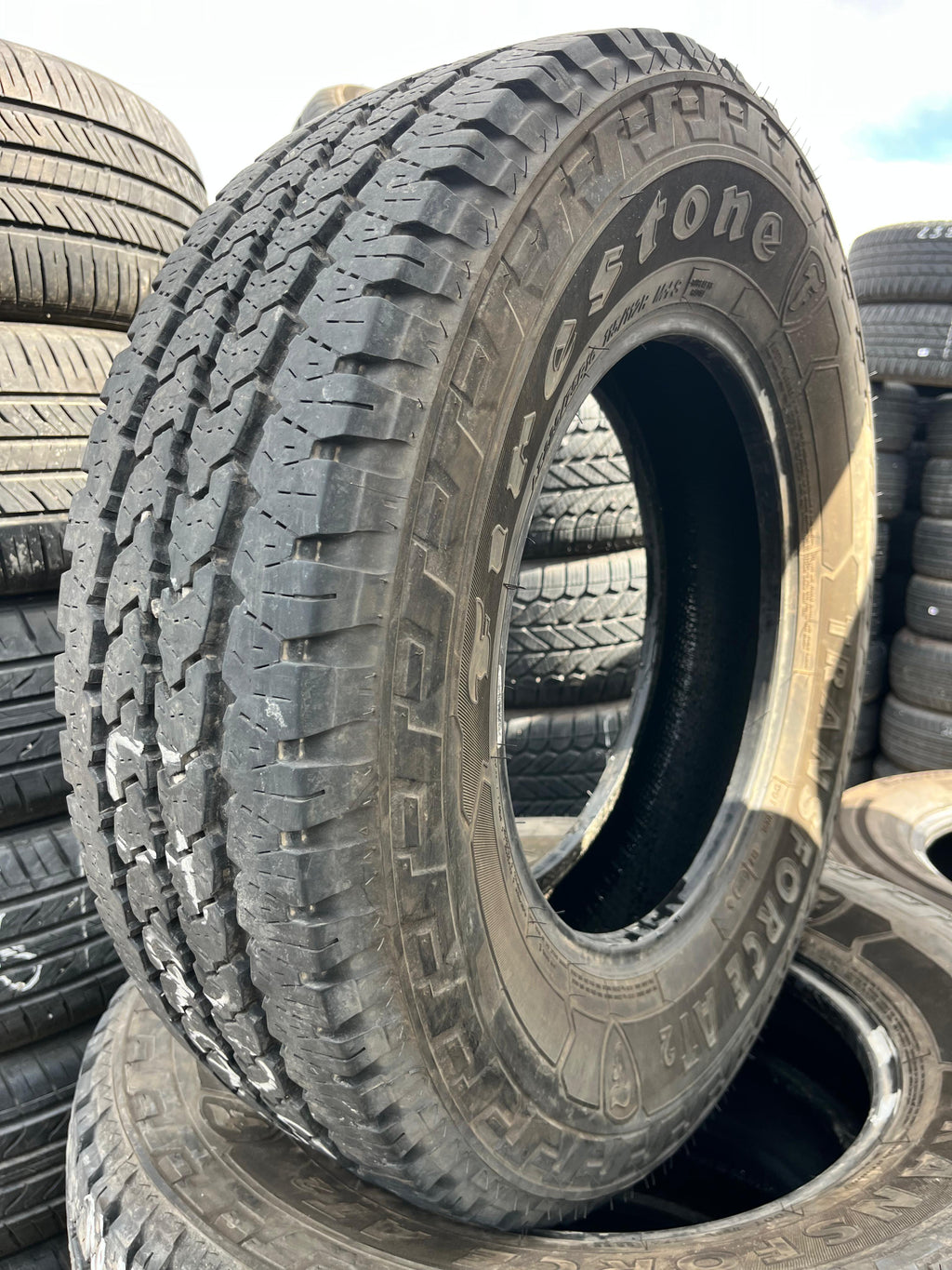 LT225/75R16 Set (4 Used Tires) Firestone Transforce AT2