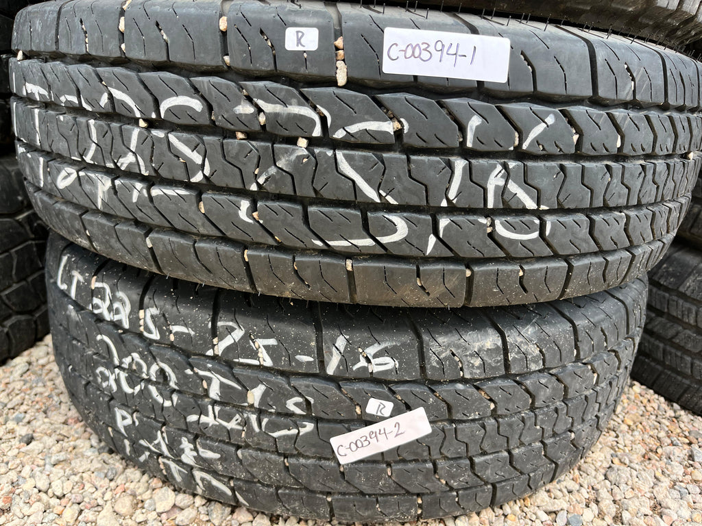 LT225/75R16 Pair (2 Used Tires) Corsa HighWay Terrain Plus