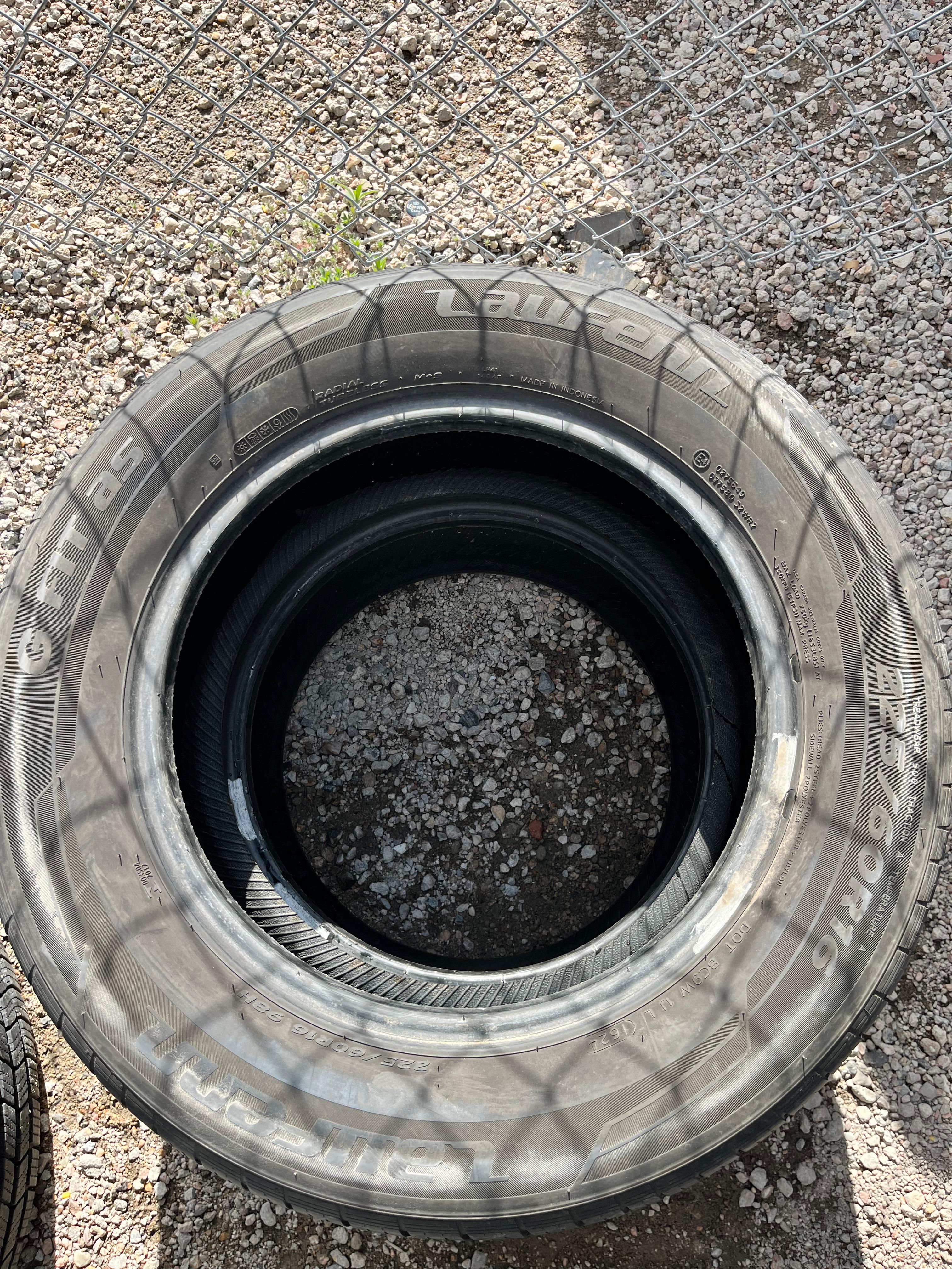 225/60R16 Pair (2 Used Tires) Laufenn G FIT AS