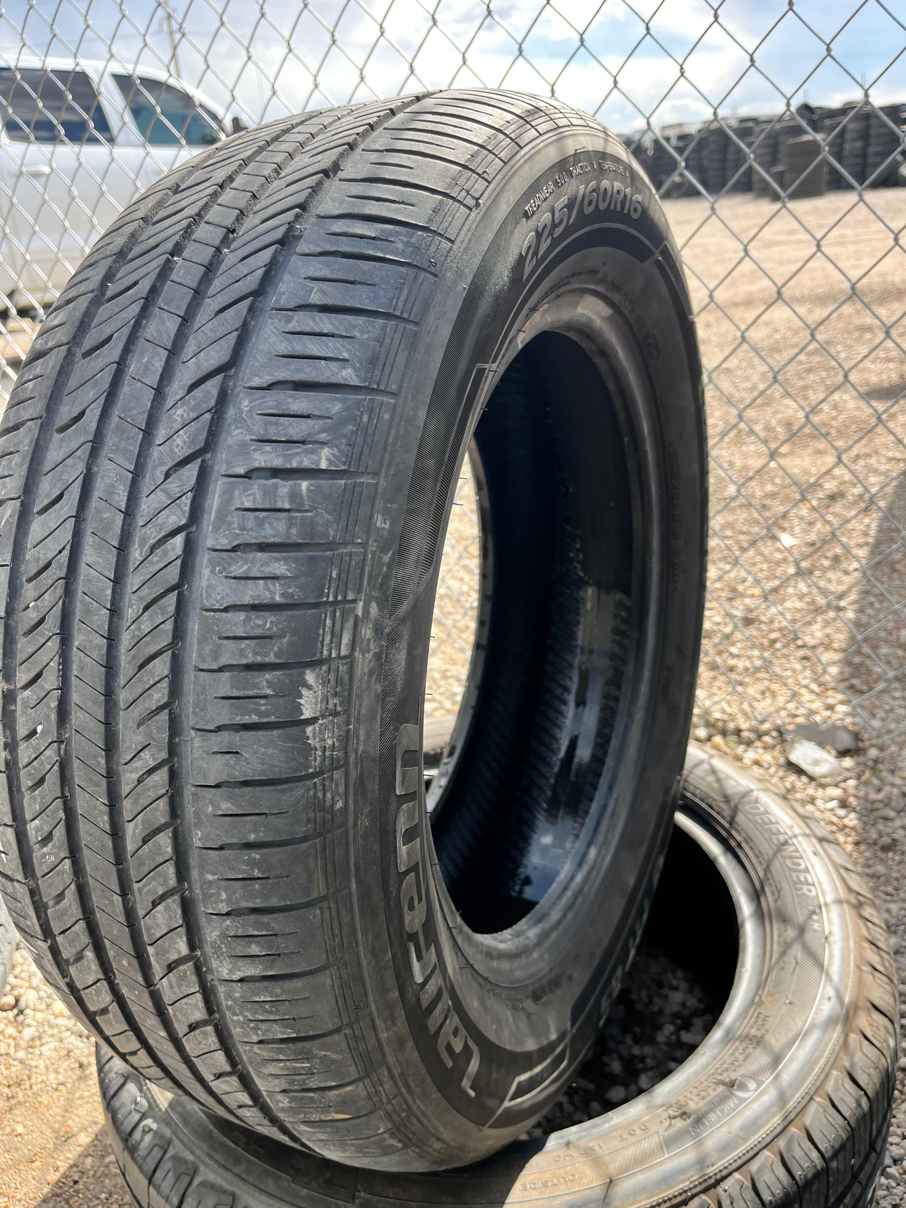 225/60R16 Pair (2 Used Tires) Laufenn G FIT AS