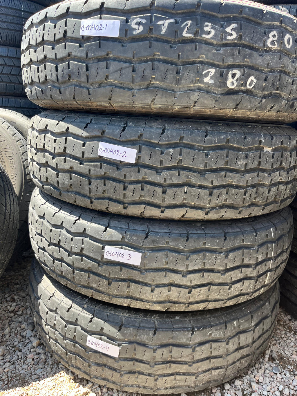 ST235/80R16 Set (4 Used Tires) WestLake Super ST