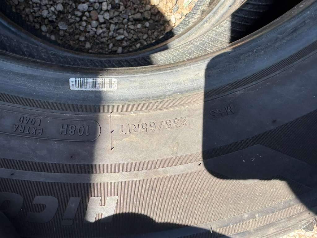 235/65R17 Pair (2 Used Tires) Prinx Hicountry HT2
