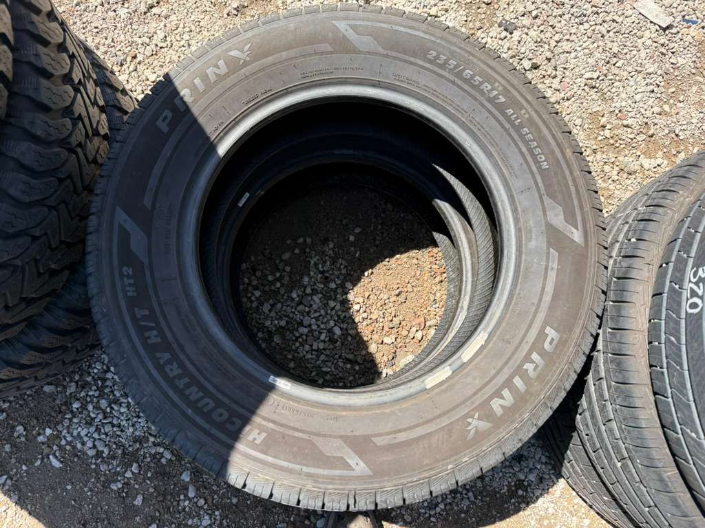 235/65R17 Pair (2 Used Tires) Prinx Hicountry HT2