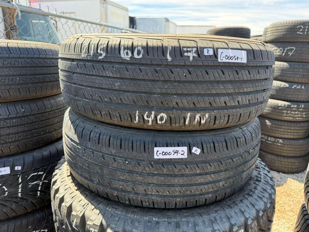 215/60R17 Pair (2 Used Tires) Ironman GR906
