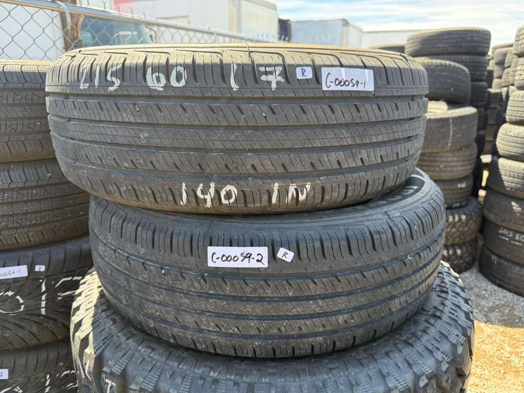 215/60R17 Pair (2 Used Tires) Ironman GR906