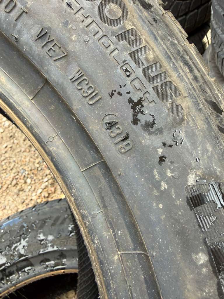 235/55R19 Pair (2 Used Tires) Continental TrueContact Tour