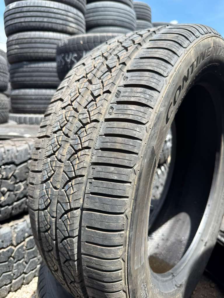 235/55R19 Pair (2 Used Tires) Continental TrueContact Tour