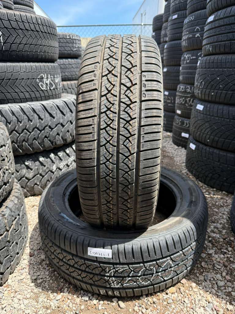 235/55R19 Pair (2 Used Tires) Continental TrueContact Tour
