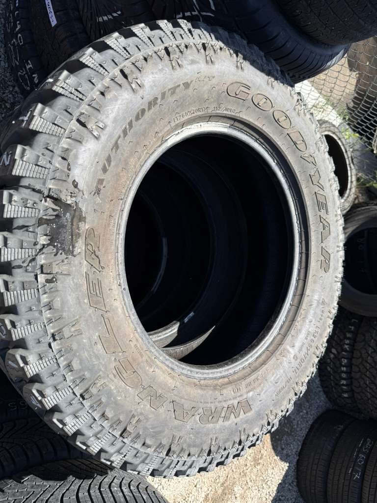 LT265/70R17 Set (4 Used Tires) Goodyear Wrangler Authority