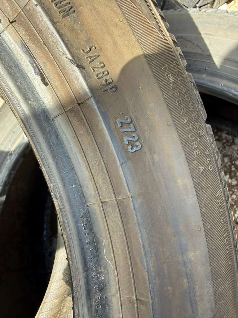 255/45R19 Pair (2 Used Tires) Pirelli P7 AS Plus 3