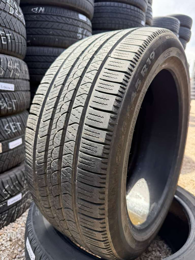 255/45R19 Pair (2 Used Tires) Pirelli P7 AS Plus 3
