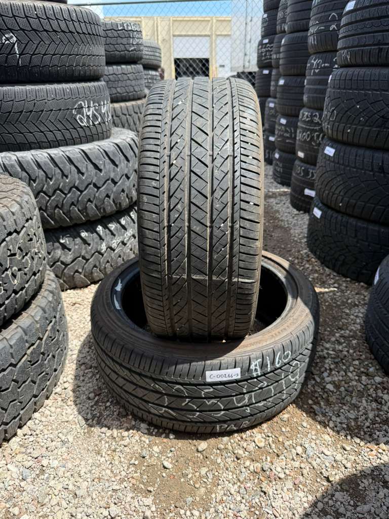 235/40R19 Pair (2 Used Tires) Bridgestone Turanza EL 440
