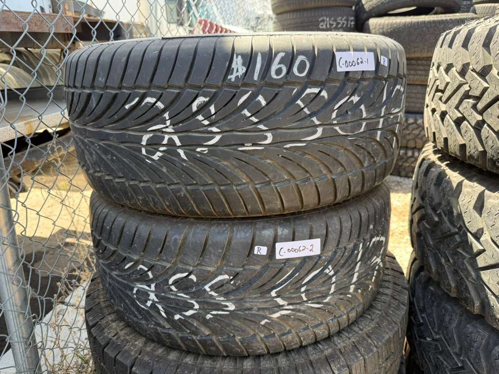 255/50R17 Pair (2 Used Tires) Riken Raptor ZR AS