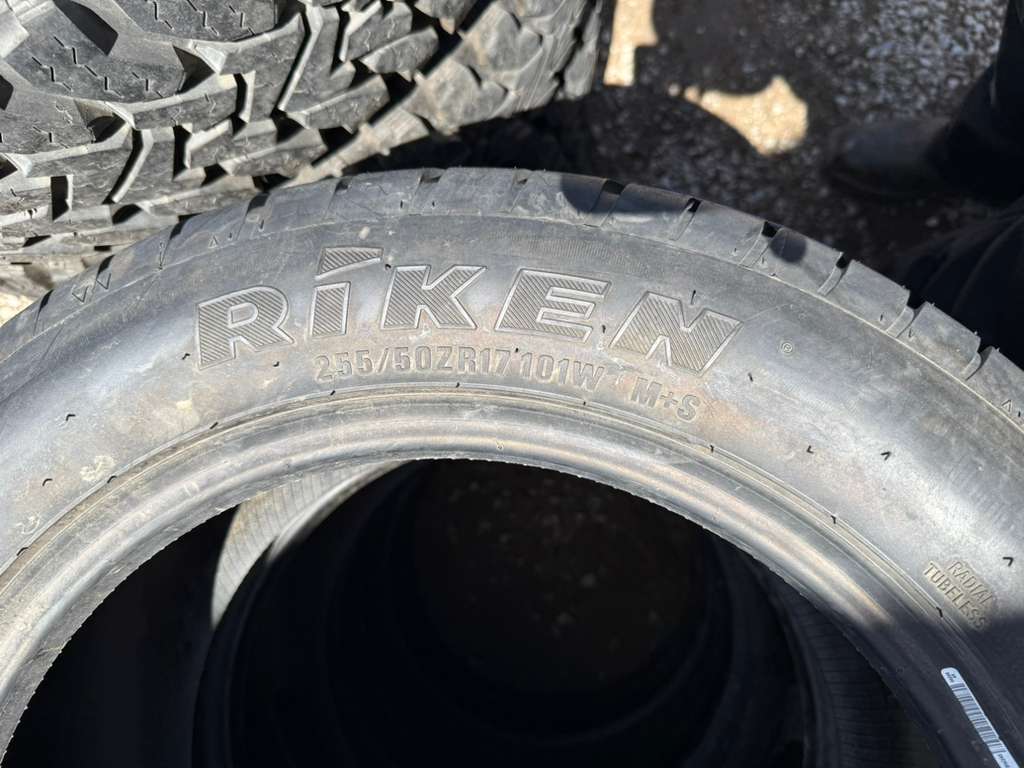 255/50R17 Pair (2 Used Tires) Riken Raptor ZR AS