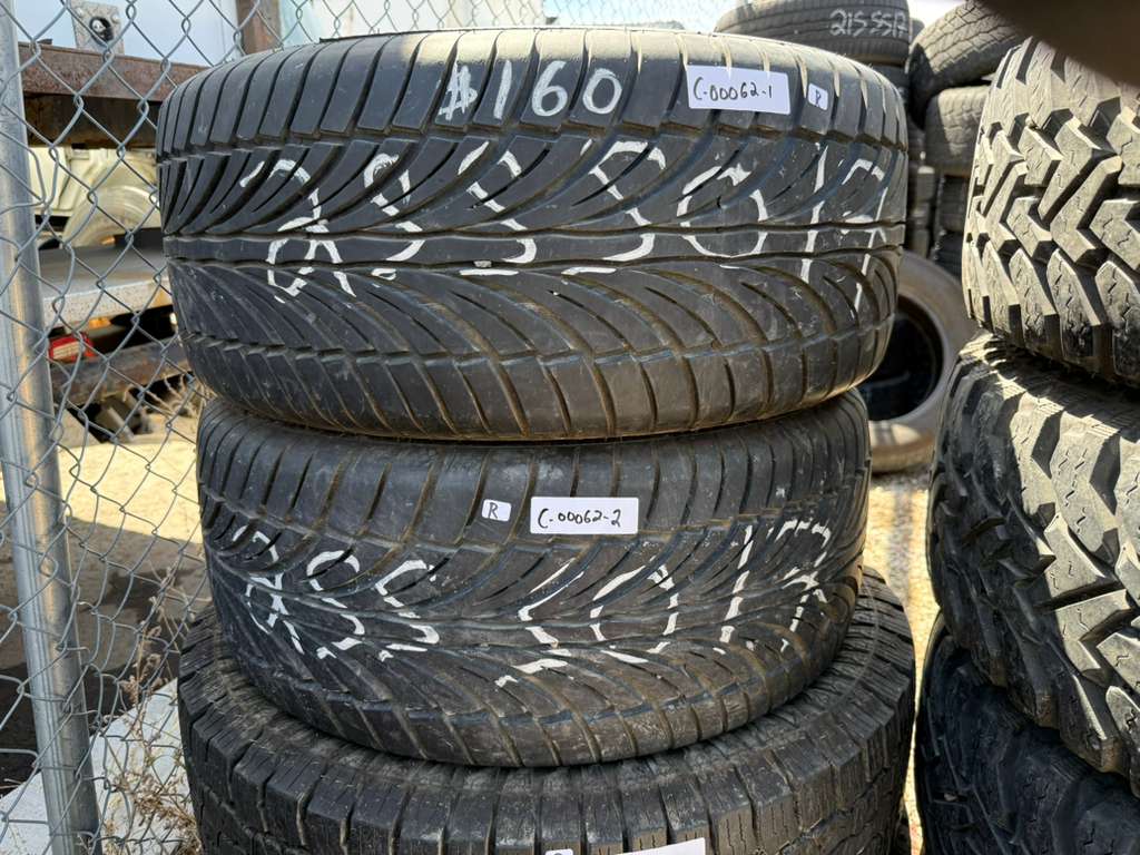 255/50R17 Pair (2 Used Tires) Riken Raptor ZR AS
