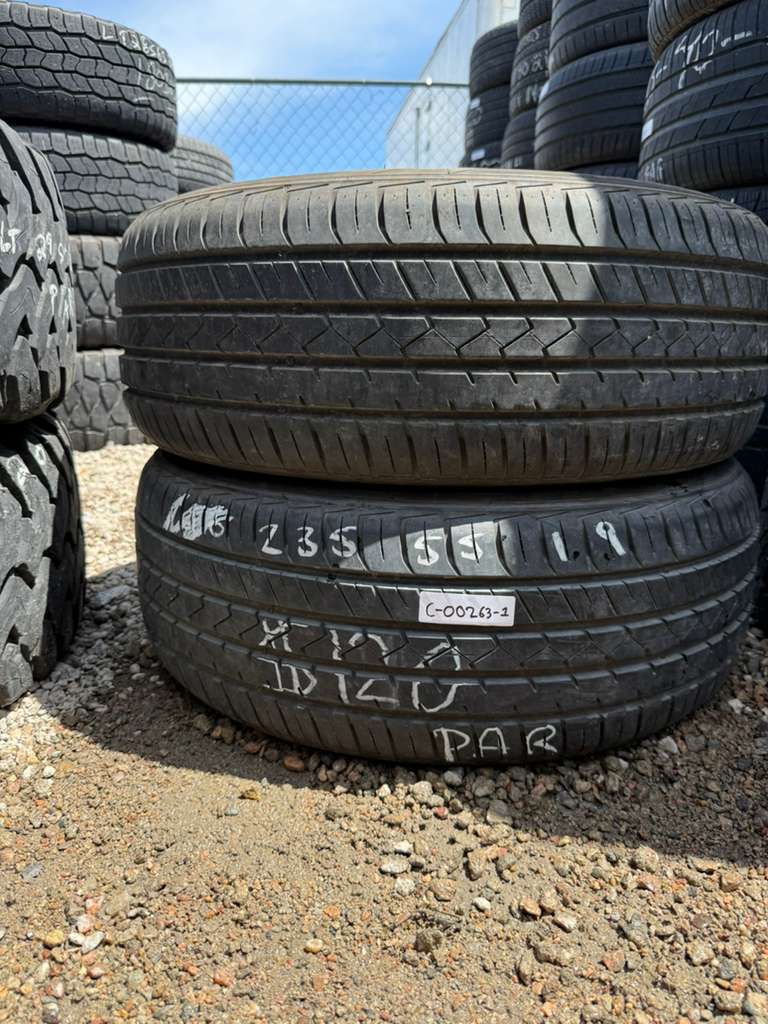 235/55R19 Pair (2 Used Tires) Lionhart LH-Five