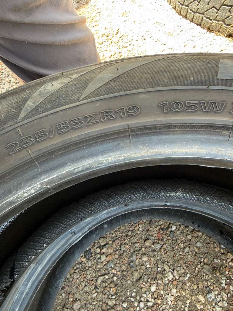 235/55R19 Pair (2 Used Tires) Lionhart  LH-Five