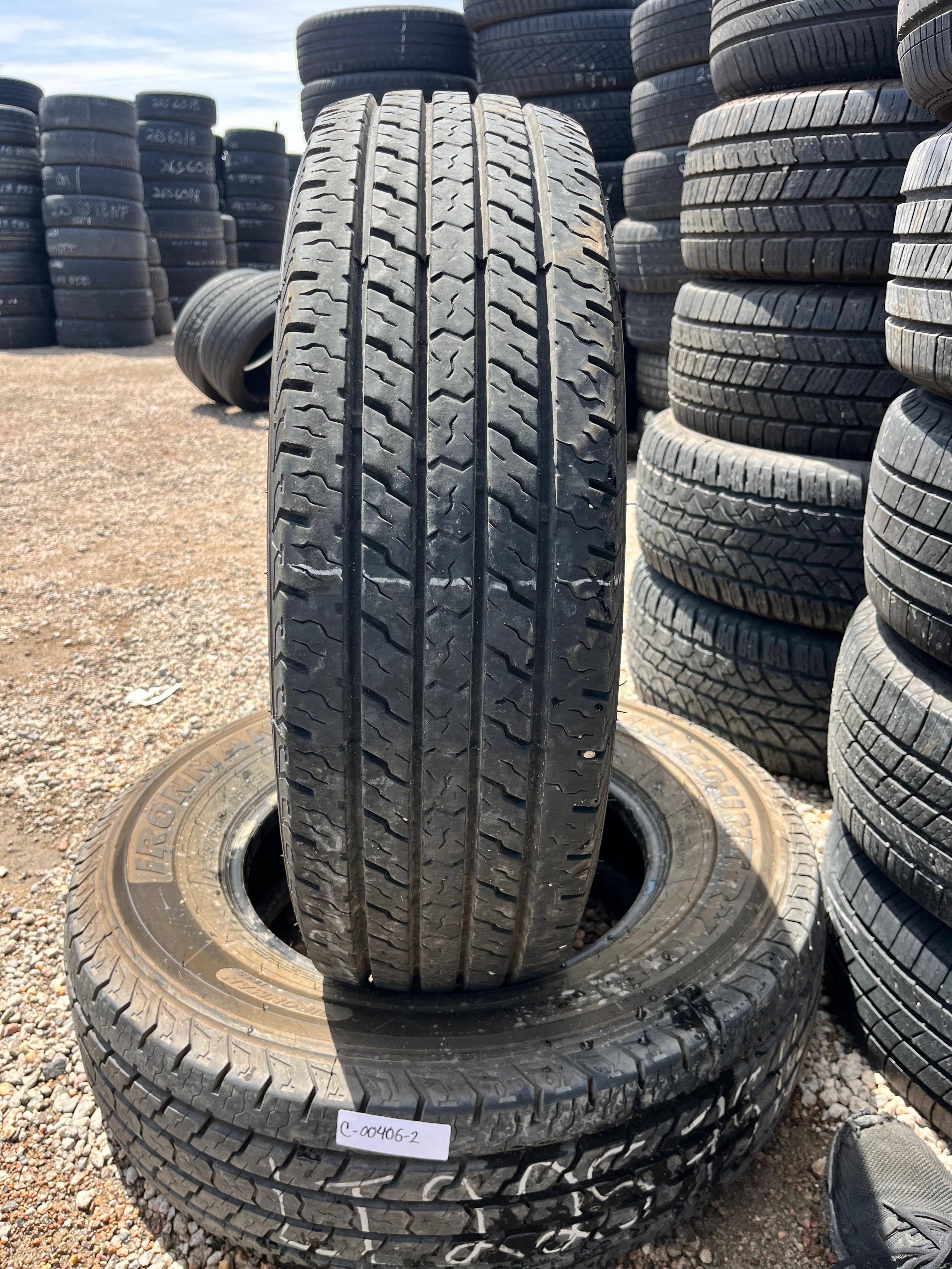 LT225/75R16 Pair (2 Used Tires) Ironman All Country