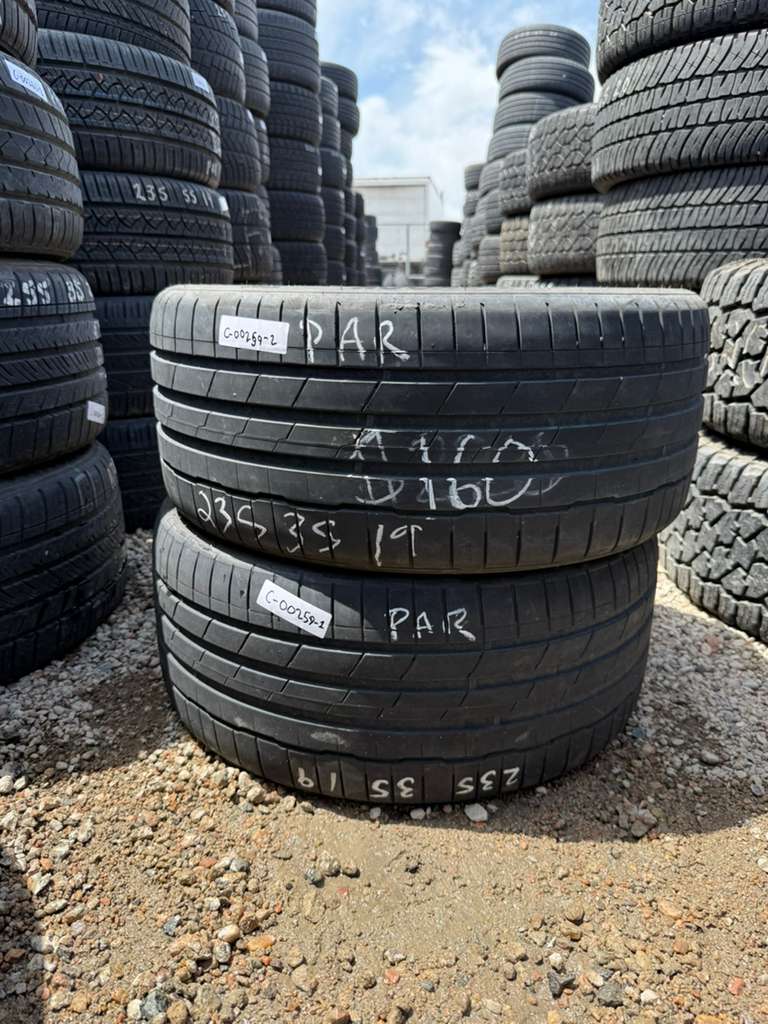 235/35R19 Pair (2 Used Tires) Hankook Ventus S1 Evo3