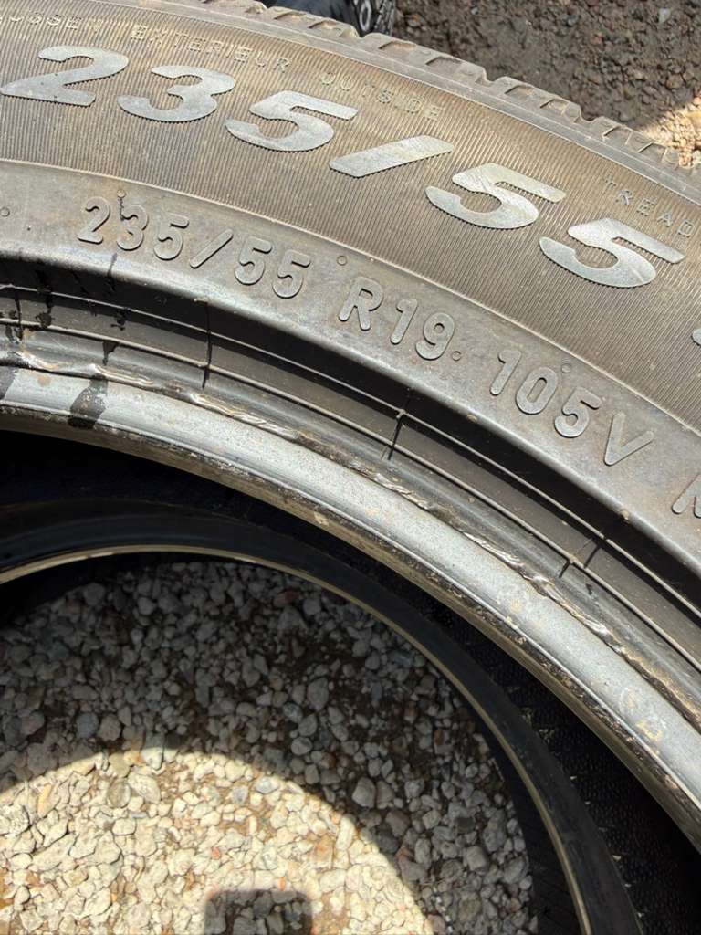 235/55R19 Pair (2 Used Tires) Pirelli Scorpion AS Plus 3