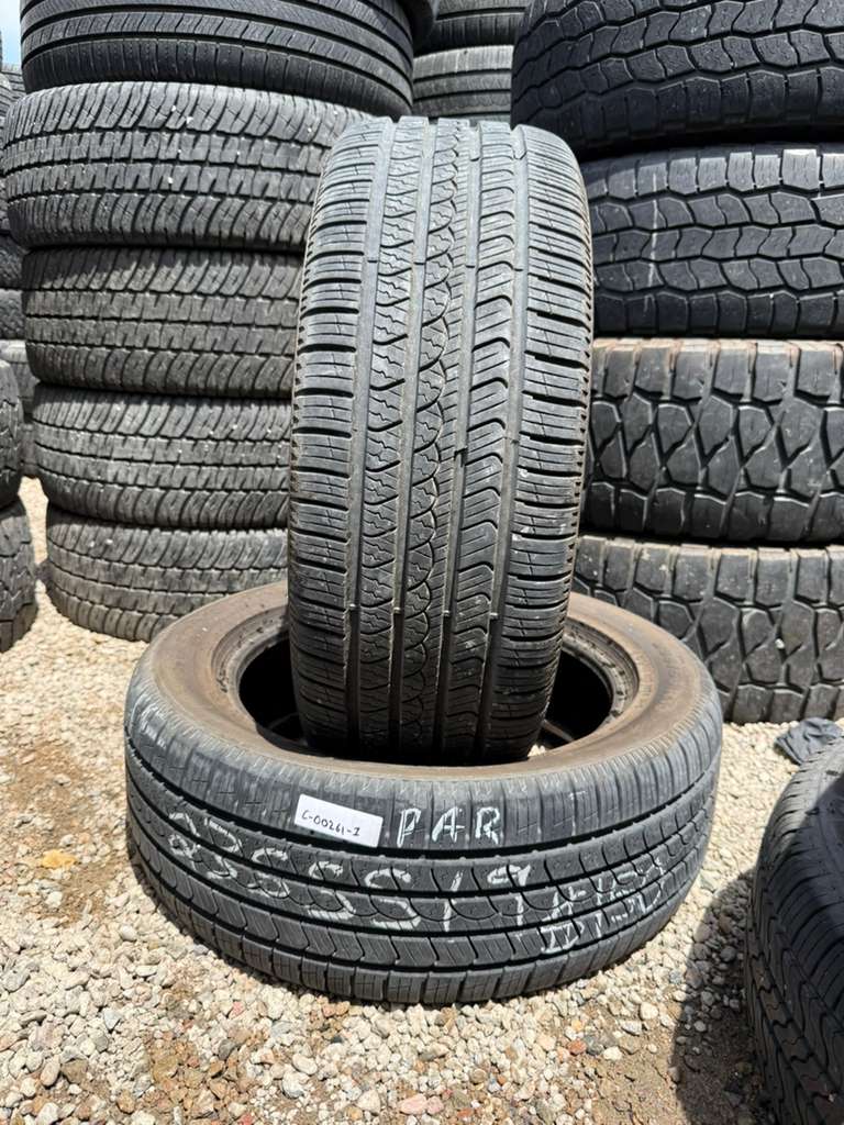 235/55R19 Pair (2 Used Tires) Pirelli Scorpion AS Plus 3