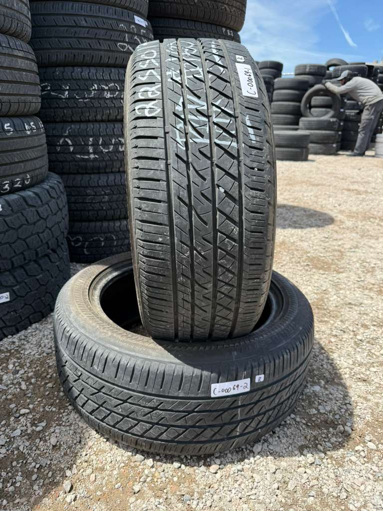 225/50R17 Pair (2 Used Tires) Bridgestone Driveguard