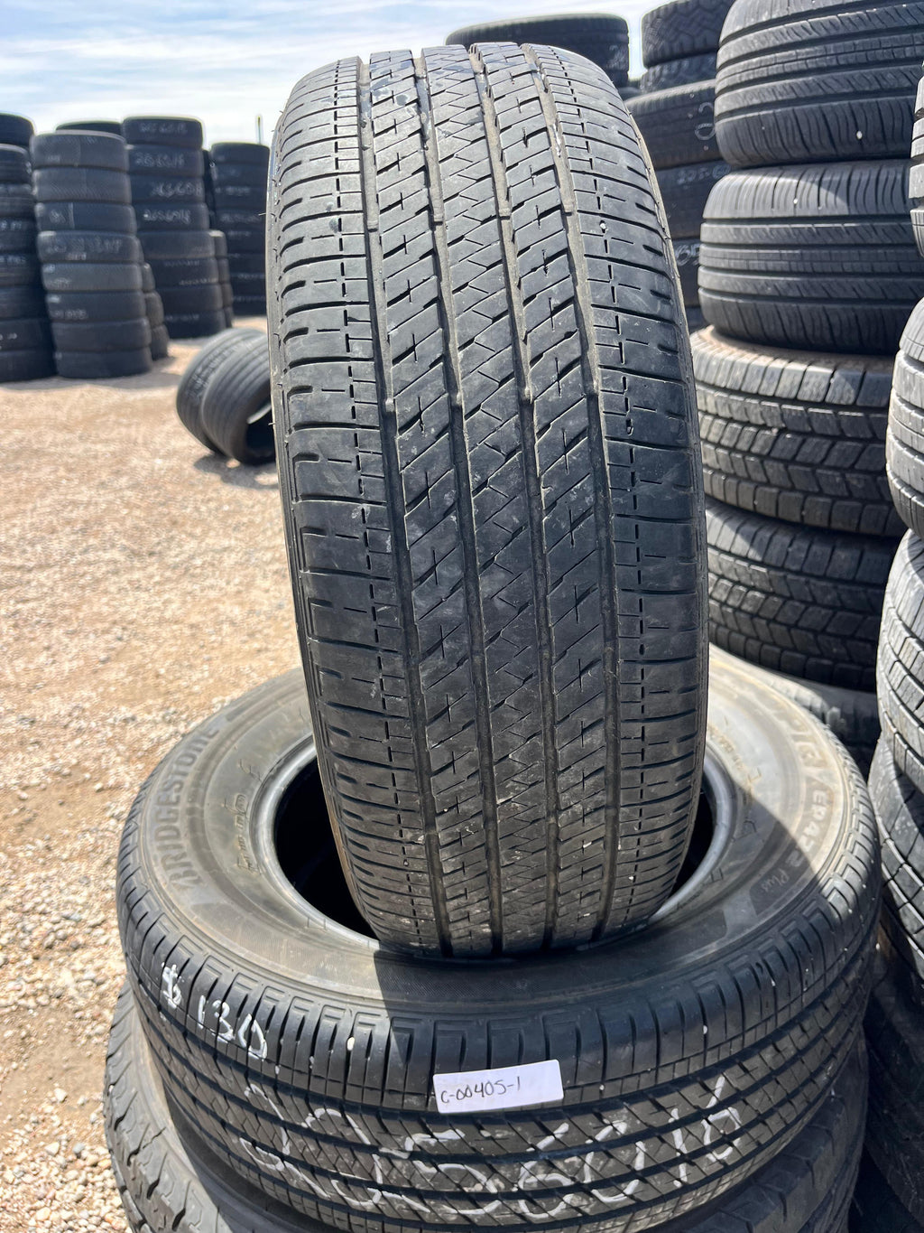 225/60R16 Pair (2 Used Tires) Bridgestone Ecopia