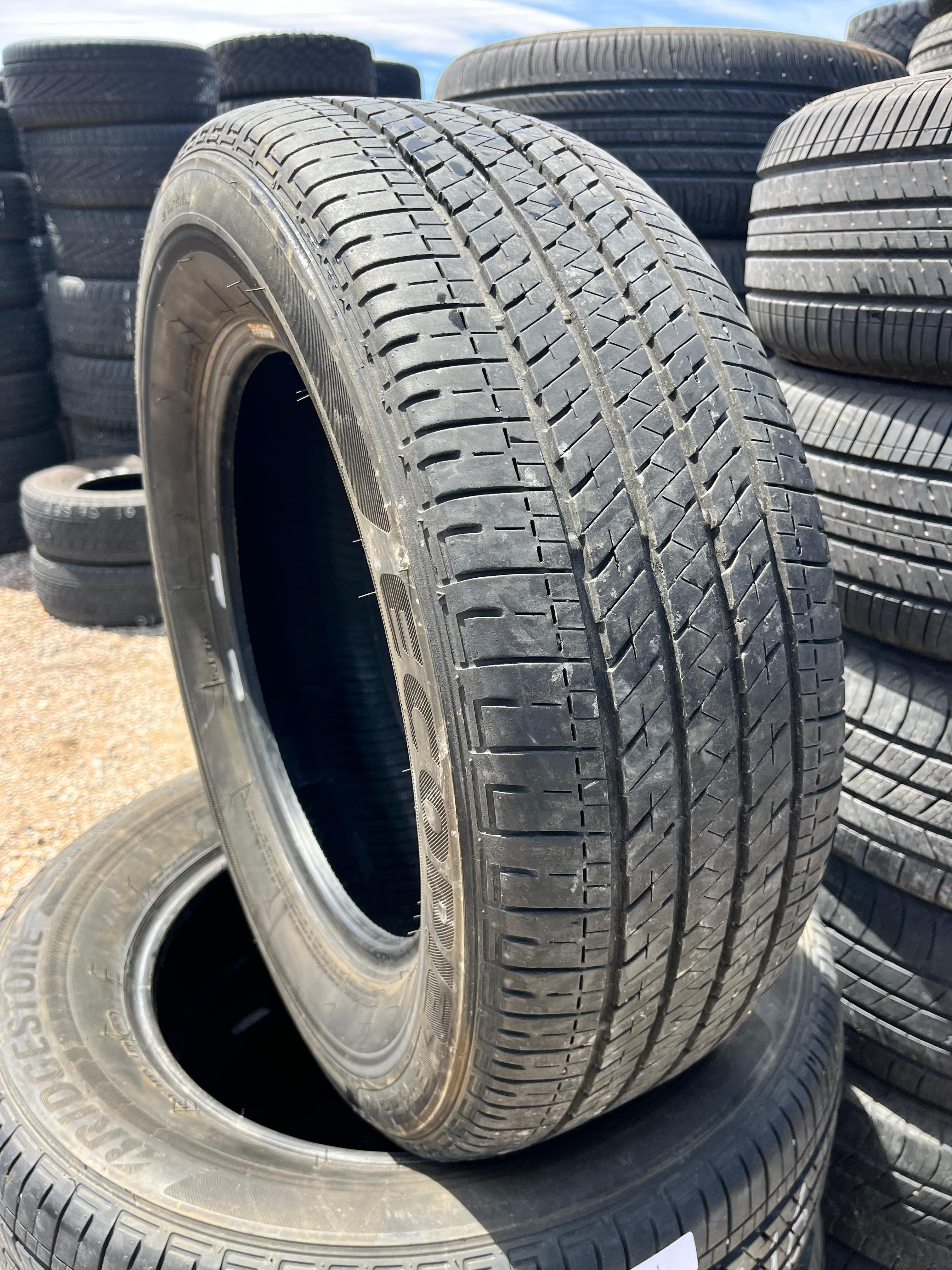 225/60R16 Pair (2 Used Tires) Bridgestone Ecopia