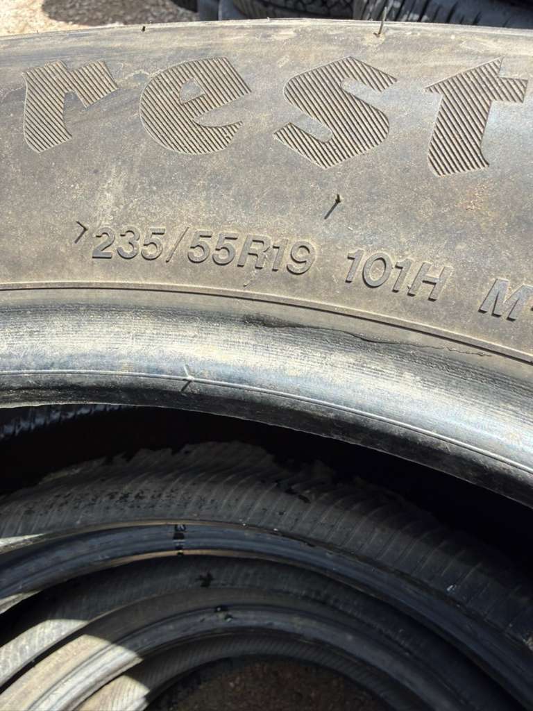 235/55R19 Set (4 Used Tires) Firestone WeatherGrip