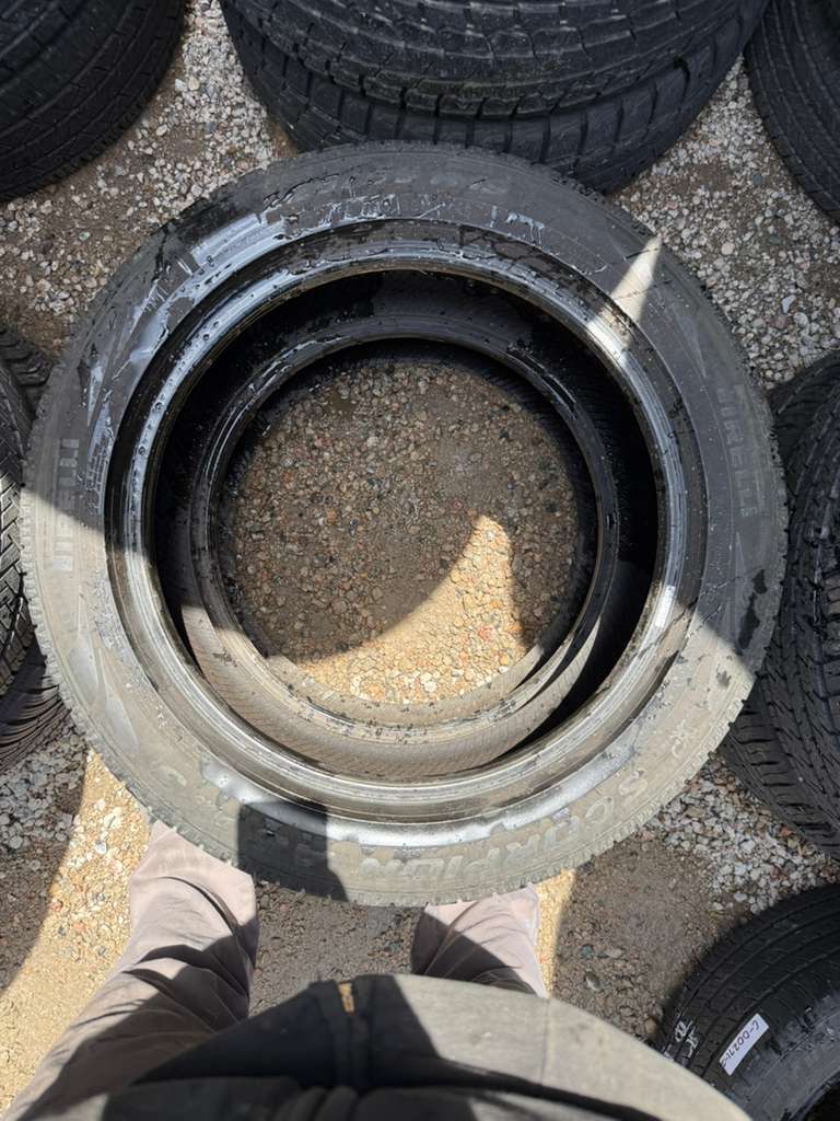 225/55R19 Pair (2 Used Tires) Pirelli Scorpion AS Plus 3