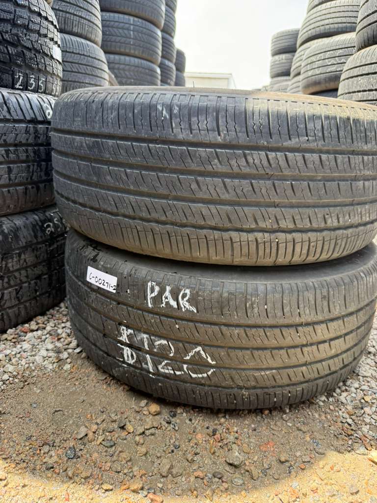 245/45R19 Pair (2 Used Tires) Michelin Primacy Tour A/S