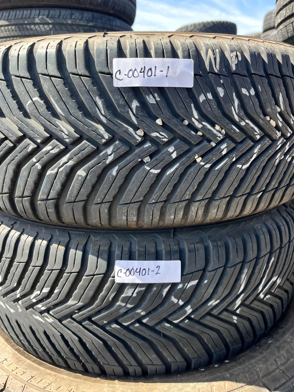 215/55R16 Pair (2 Used Tires) Michelin CrossClimate