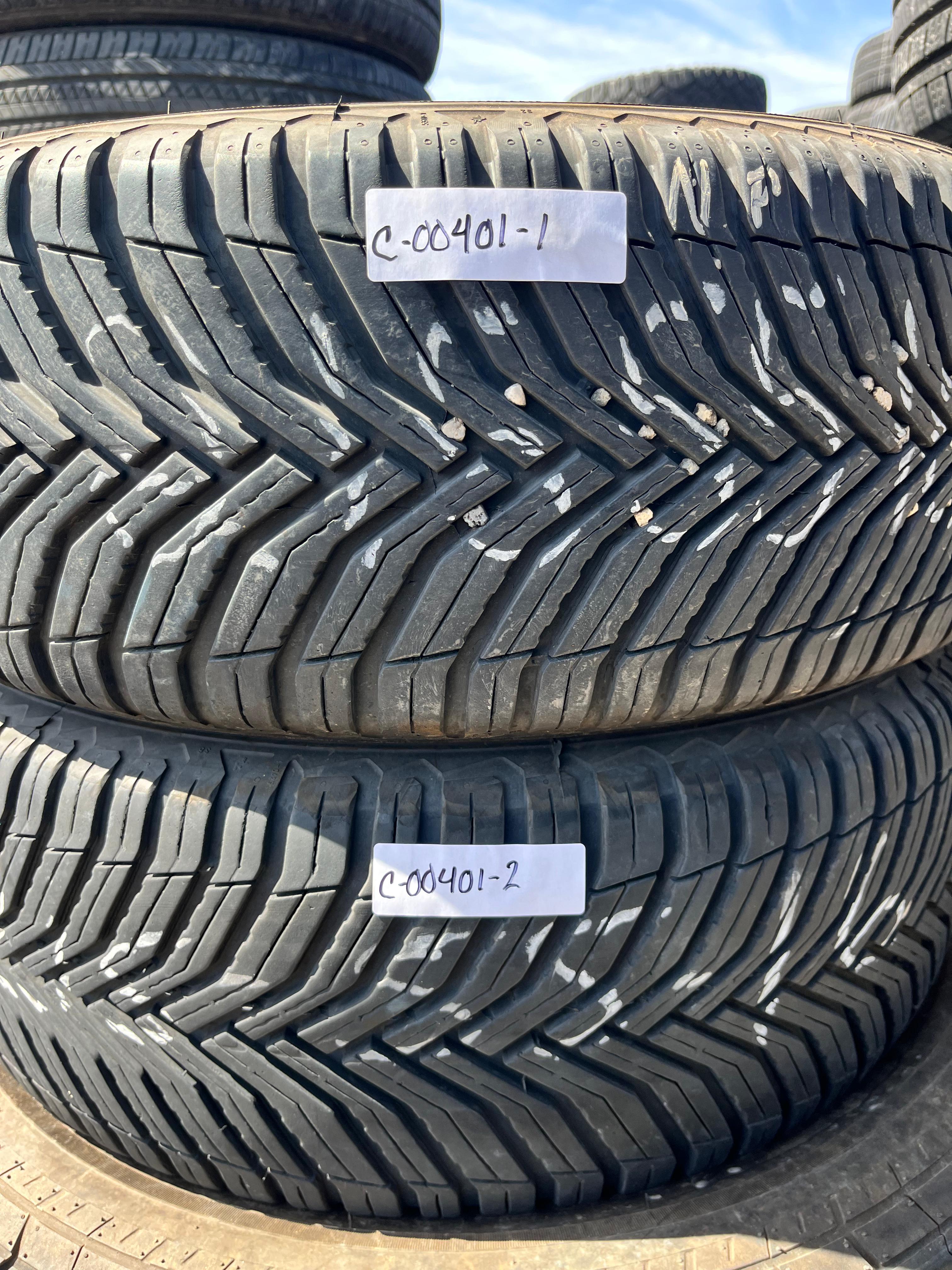 215/55R16 Pair (2 Used Tires) Michelin CrossClimate