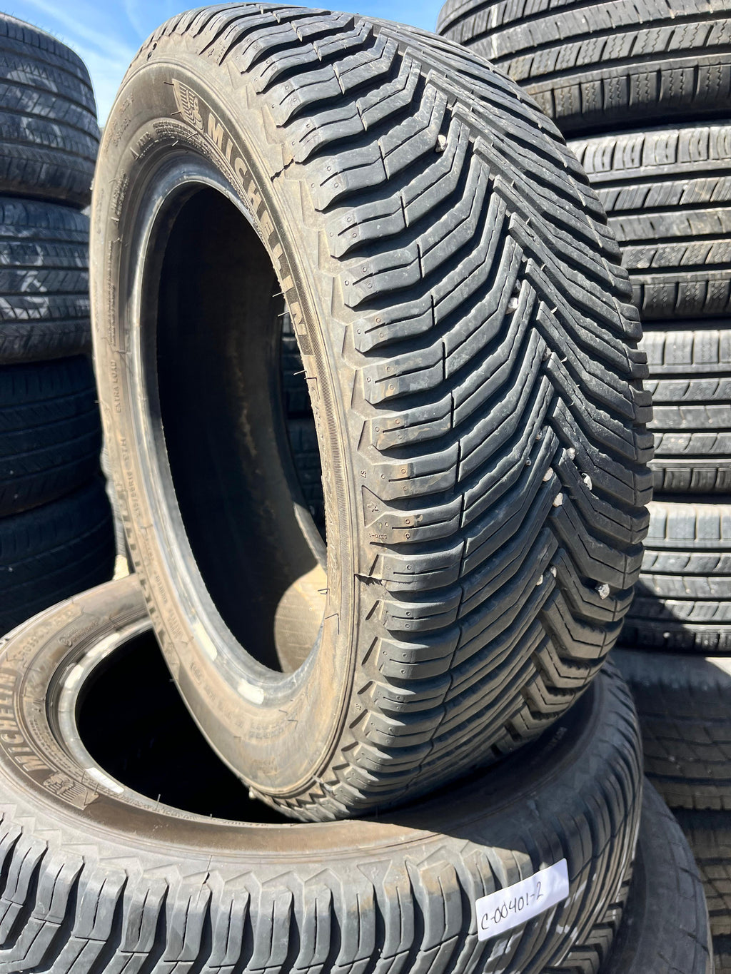 215/55R16 Pair (2 Used Tires) Michelin CrossClimate