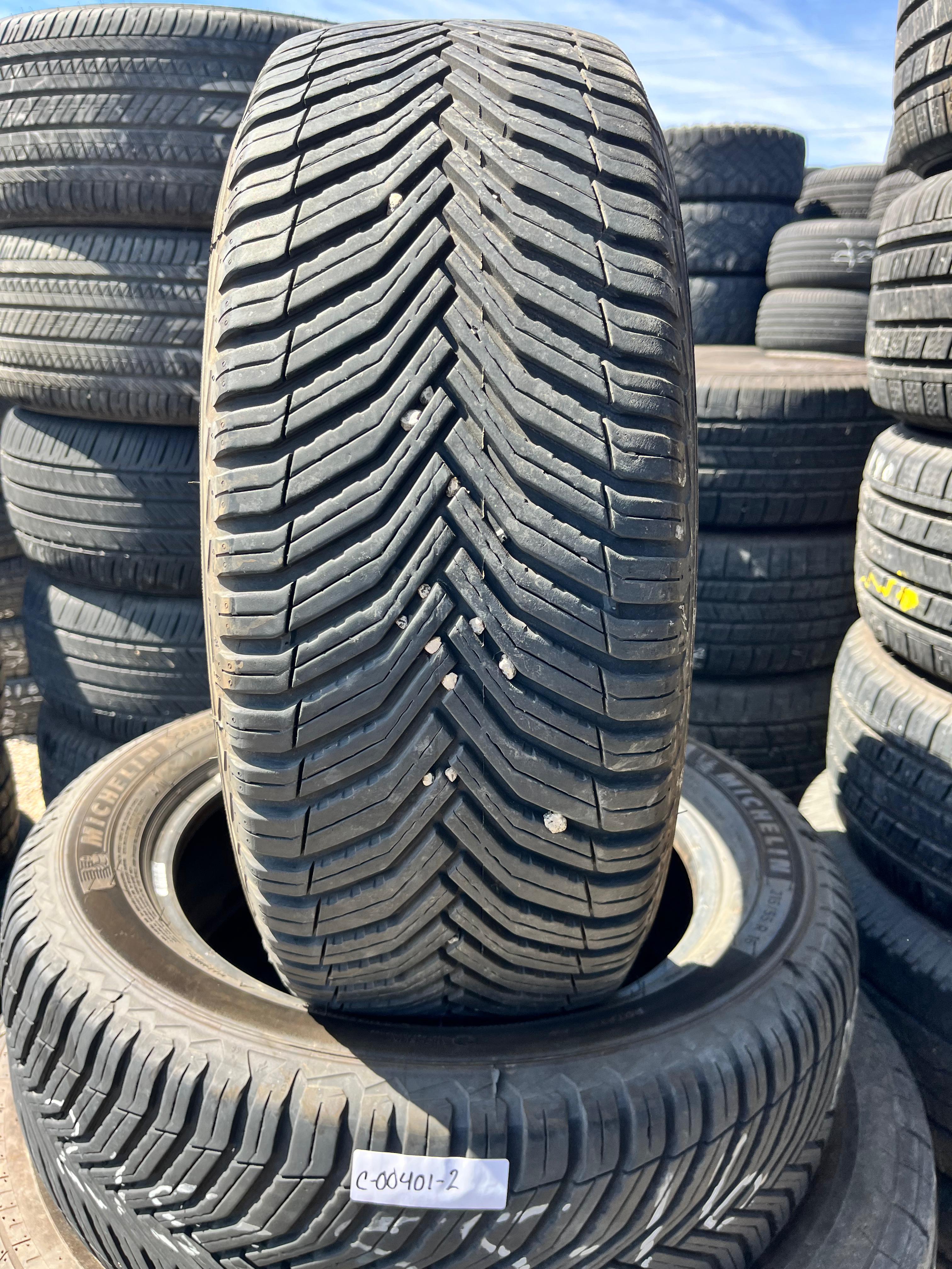 215/55R16 Pair (2 Used Tires) Michelin CrossClimate
