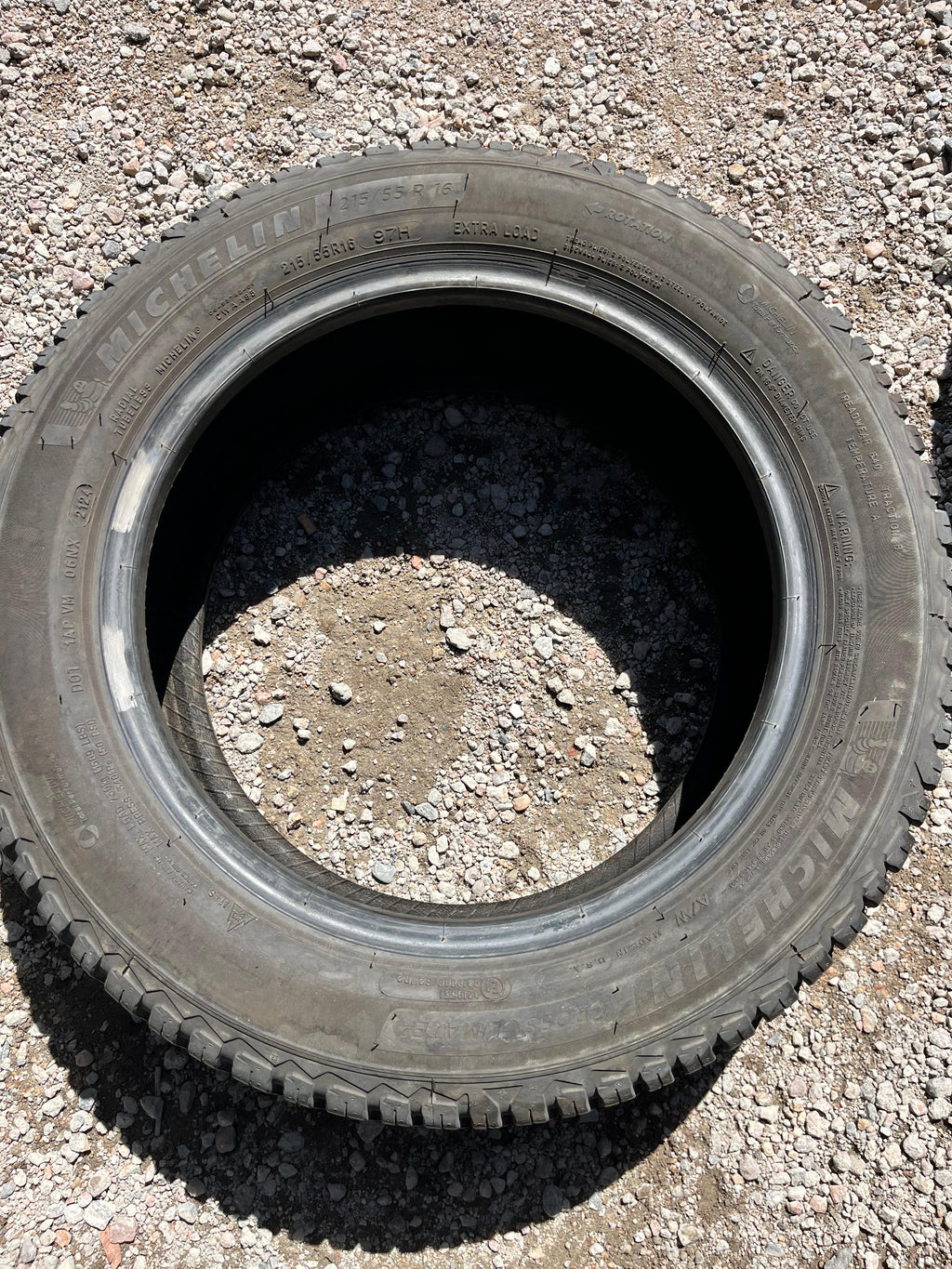 215/55R16 Pair (2 Used Tires) Michelin CrossClimate