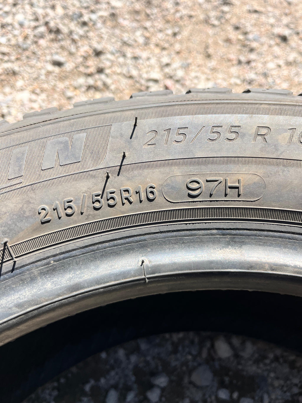 215/55R16 Pair (2 Used Tires) Michelin CrossClimate