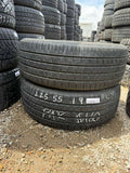 225/55R19 Pair (2 Used Tires) Falken Pro G5 CSV
