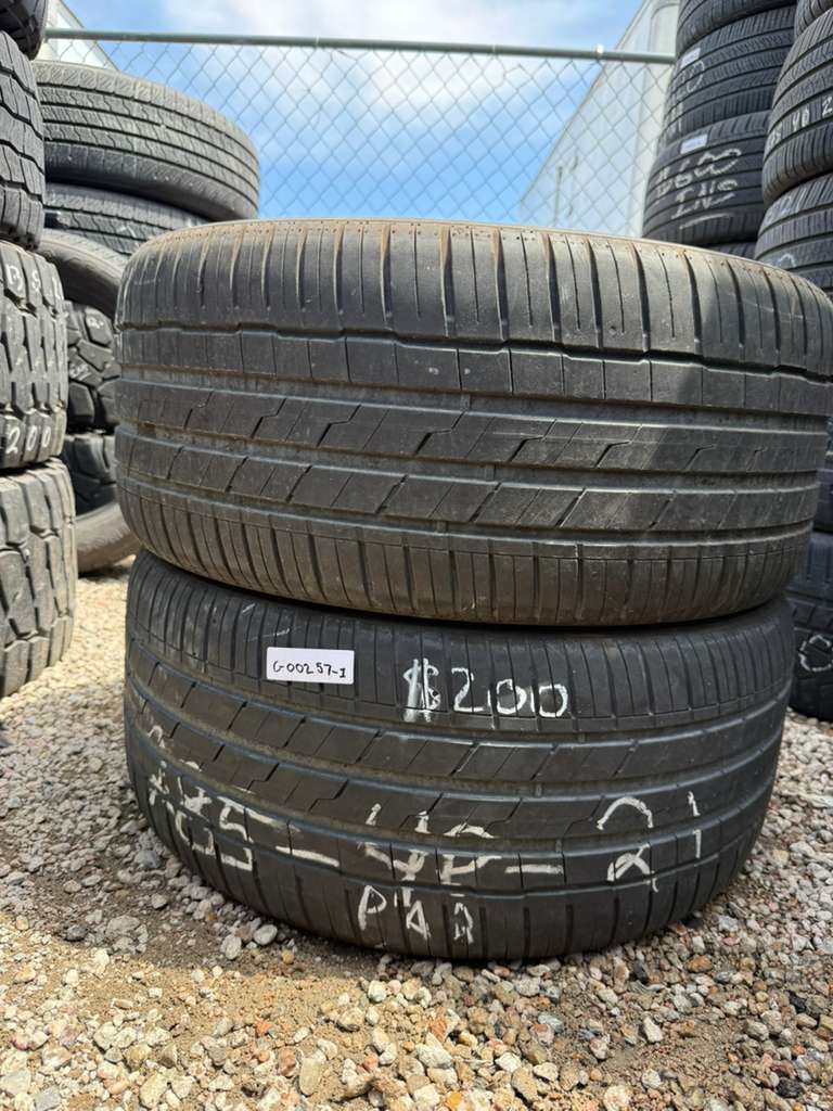285/40R21 Pair (2 Used Tires) Hankook Ventus S1 evo3