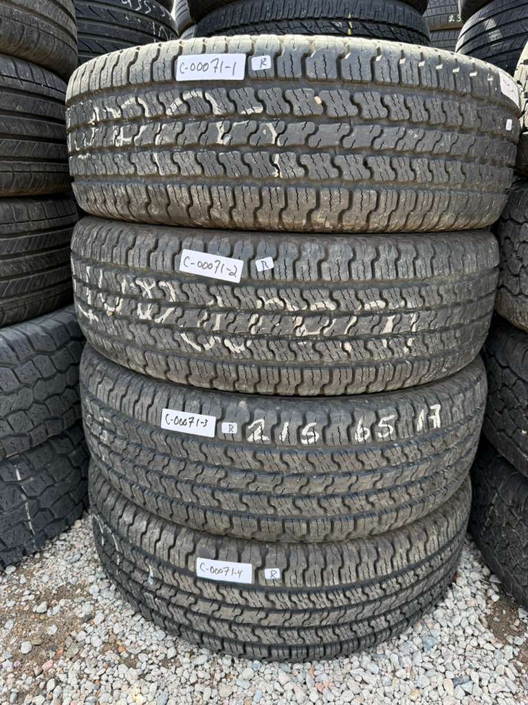 215/65R17 Set (4 Used Tires) Goodyear Wrangler SR-A